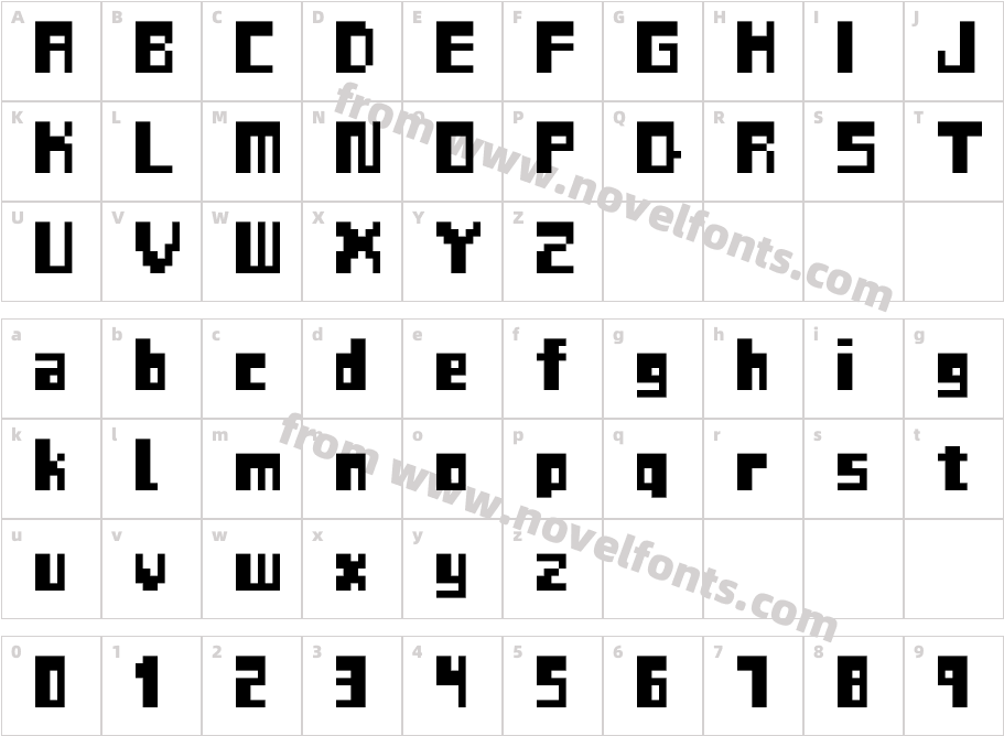 MW BLOCCharacter Map