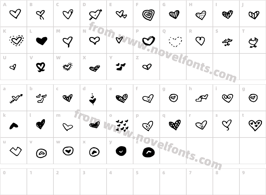 MW HeartCharacter Map