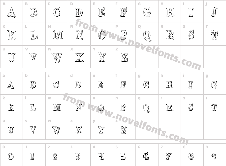 Blood Crow Shadow CondensedCharacter Map