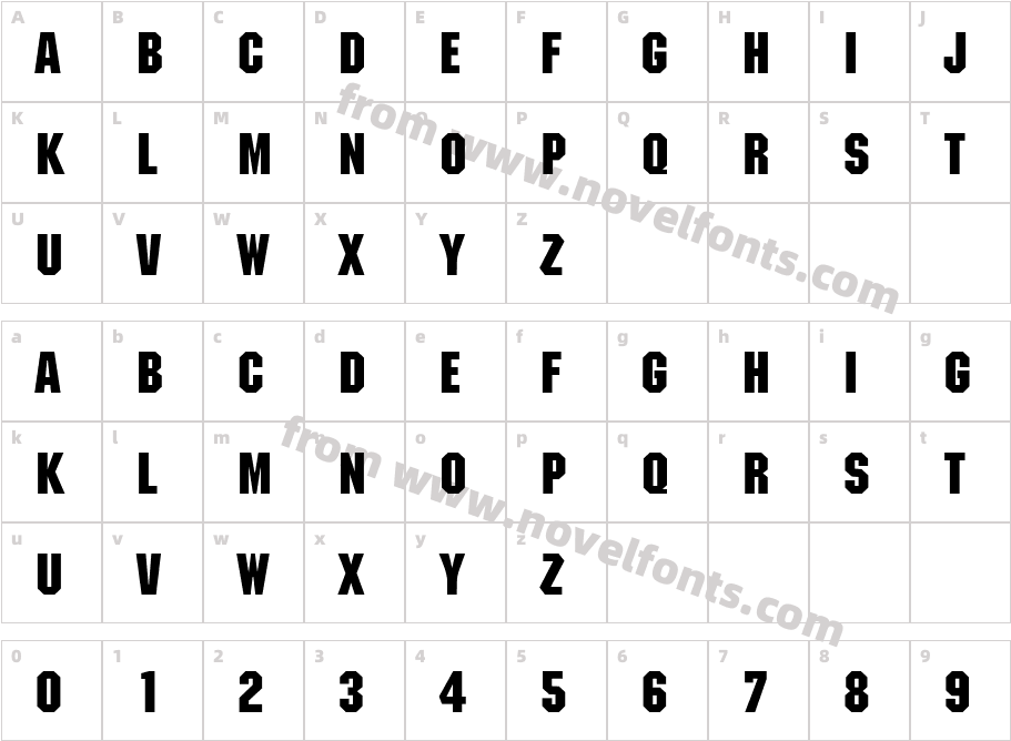 Maccaroni NormalCharacter Map