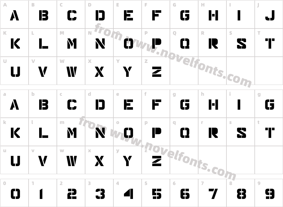 Major SnafuCharacter Map