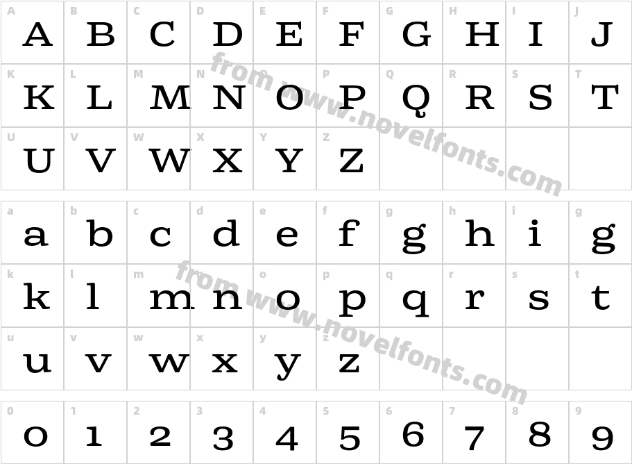 Mala Extended SemiboldCharacter Map