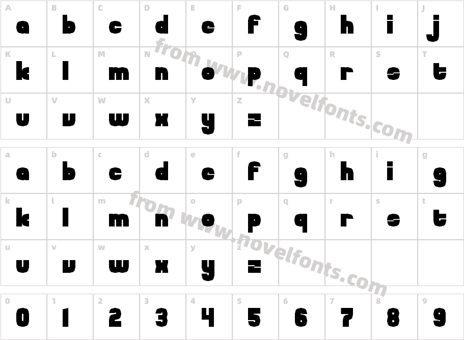 Mallow RegularCharacter Map