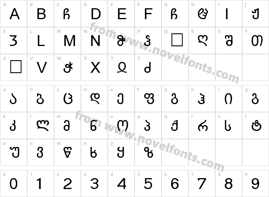 Malula_ IliaM BoldACharacter Map