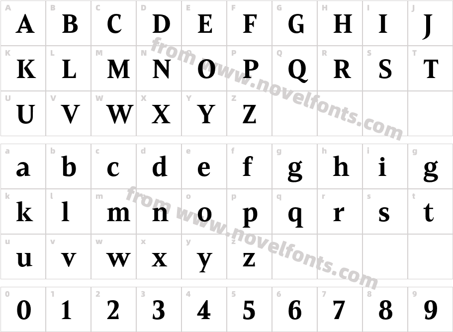 Mandrel Norm Ex BoldCharacter Map