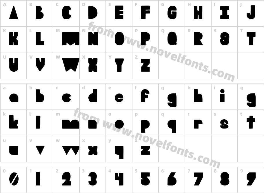 BlookyCharacter Map