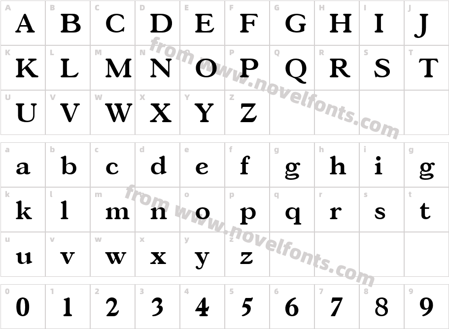 Marc Becker BoldCharacter Map