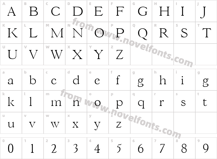 Marc Becker Extra LightCharacter Map