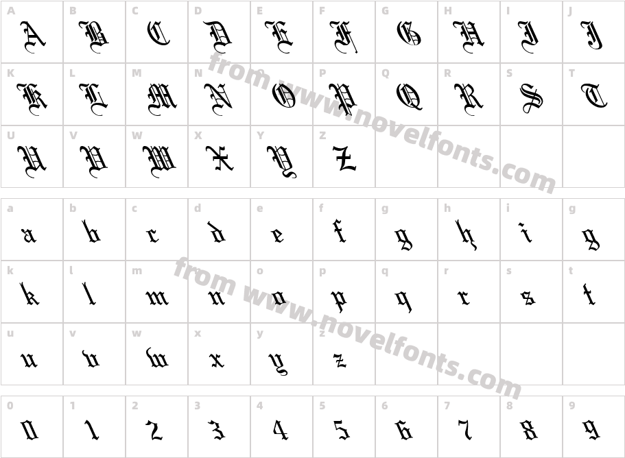 Mariage leftieCharacter Map