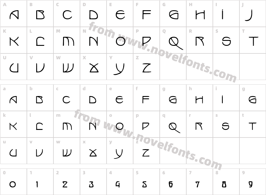 Marlowe BoldSWFTECharacter Map