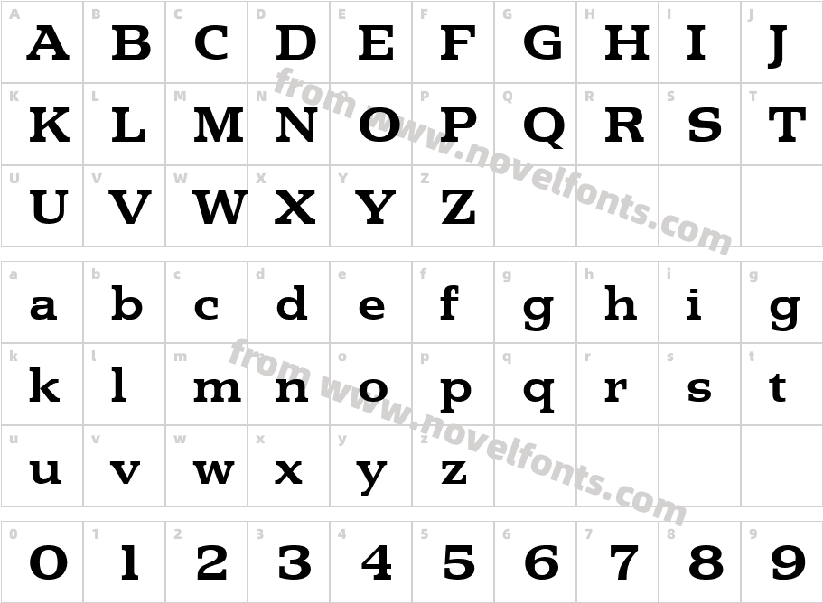 Martin Becker BoldCharacter Map