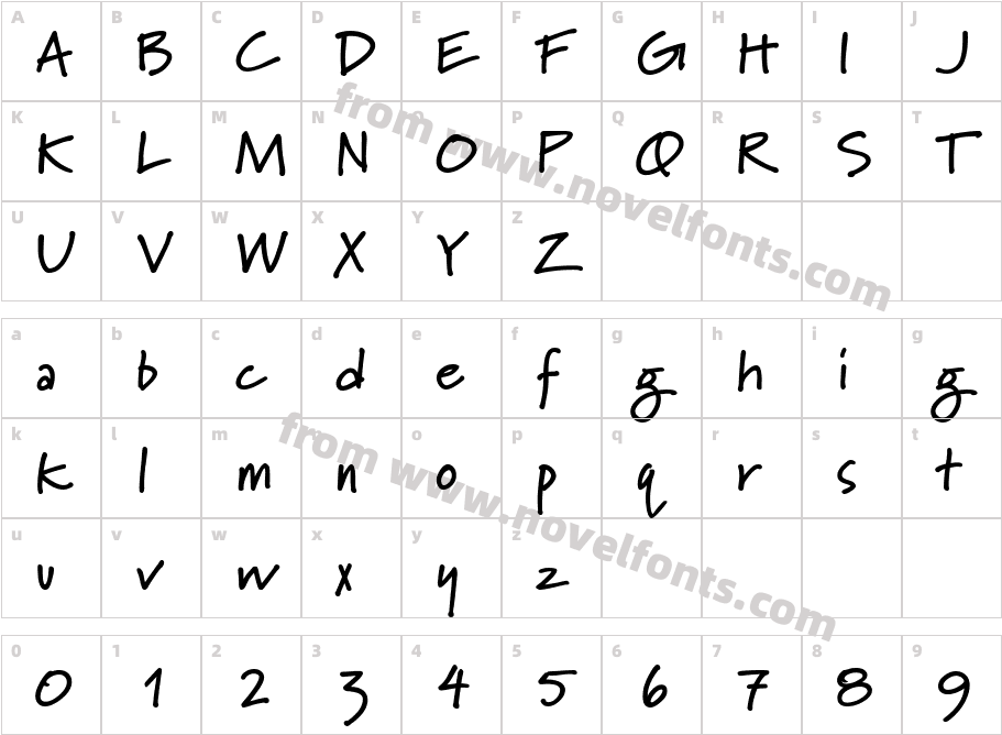 Marydale BoldCharacter Map