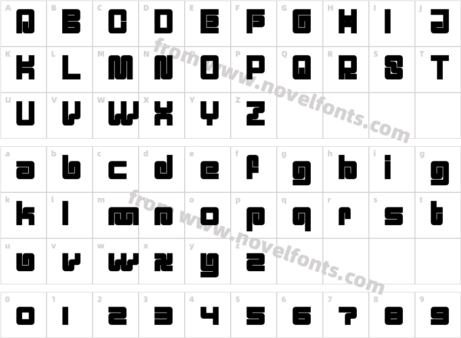 Massief RegularCharacter Map