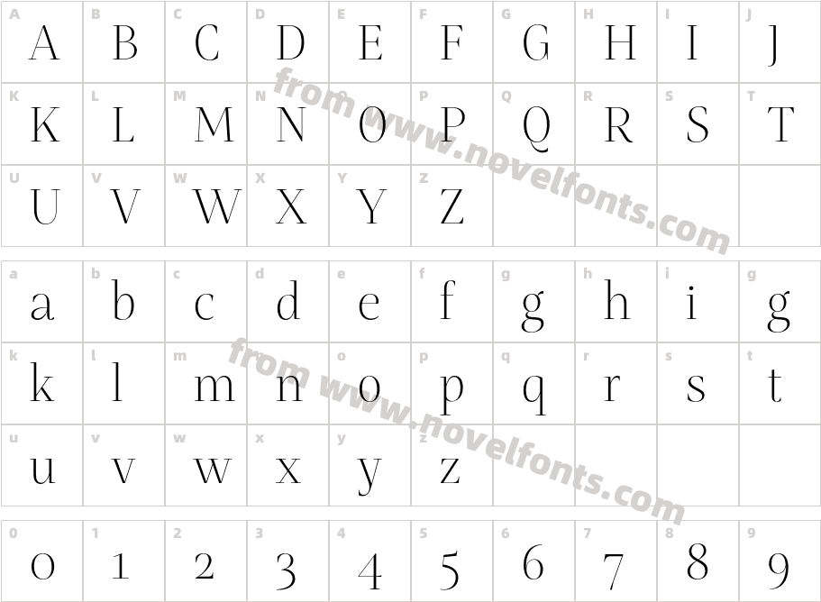 Mastro Display Extra LightCharacter Map