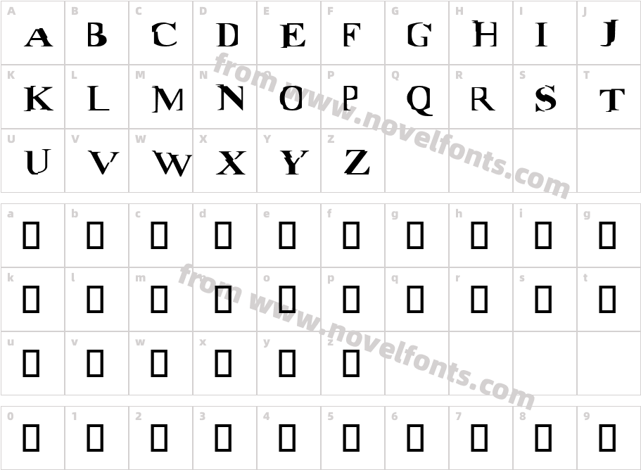 MatrixCharacter Map