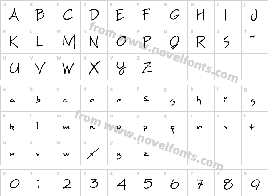 Maxine ScriptCharacter Map