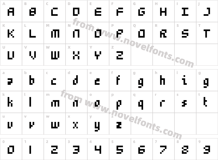 5Mikropix RegularCharacter Map