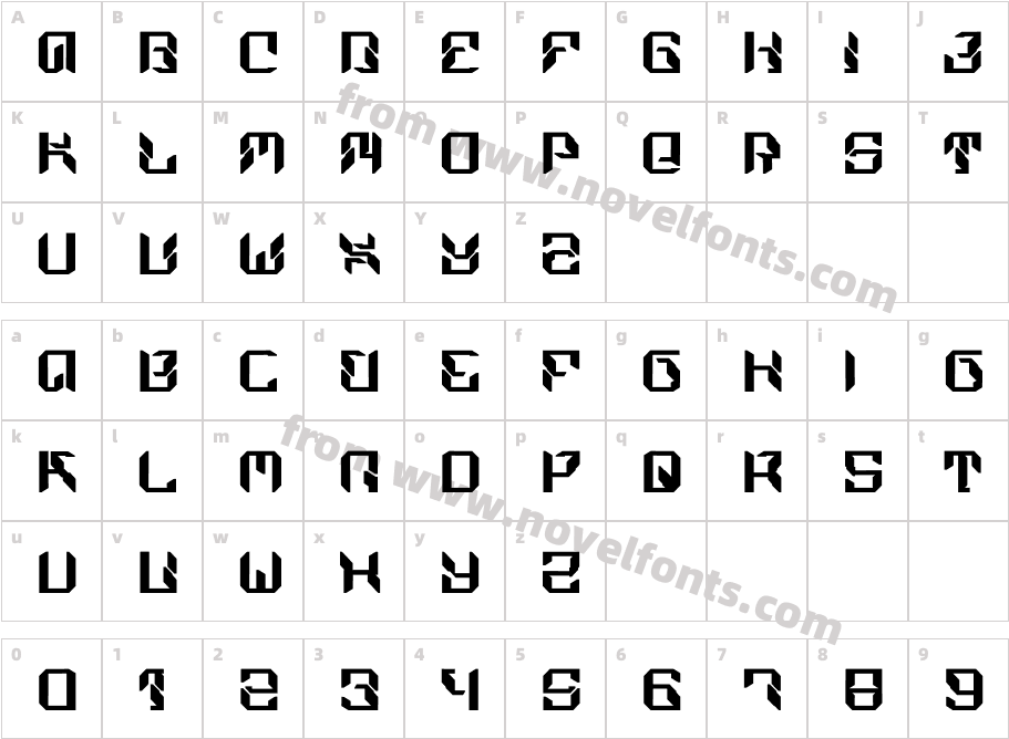 Mechadroid RegularCharacter Map