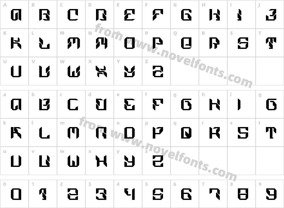 Mechadroid RegularCharacter Map