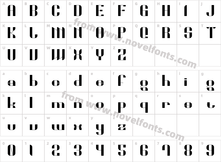 MefinastCharacter Map