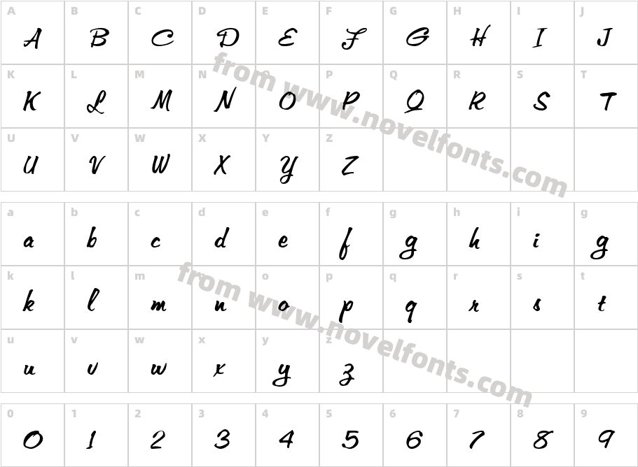 Memo Extended ItalicCharacter Map