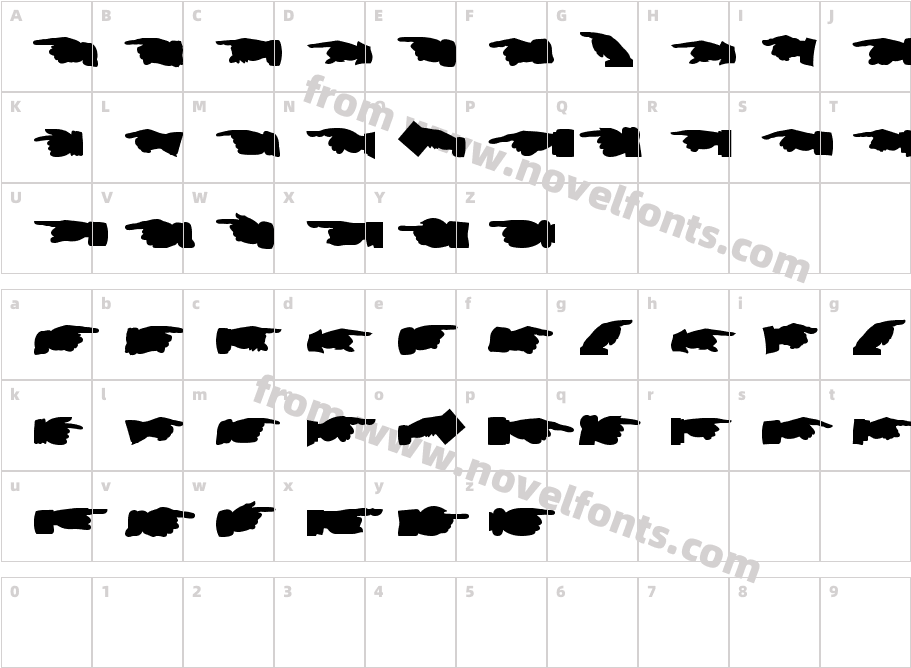 Mesa Pointe FillCharacter Map