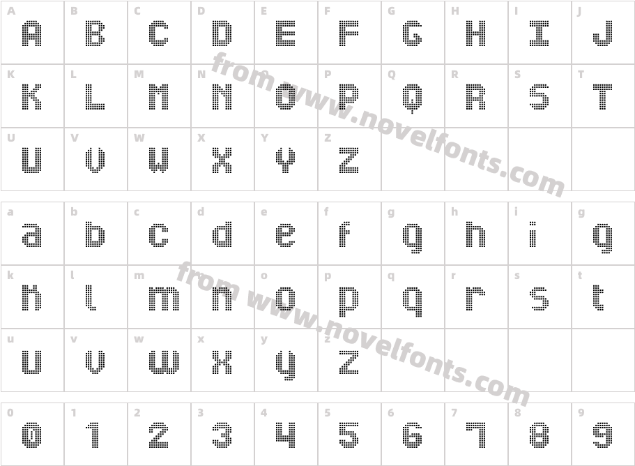 Mi Nuevo Display StCharacter Map