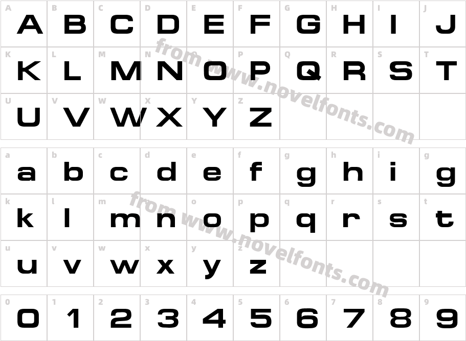 Micado BoldCharacter Map