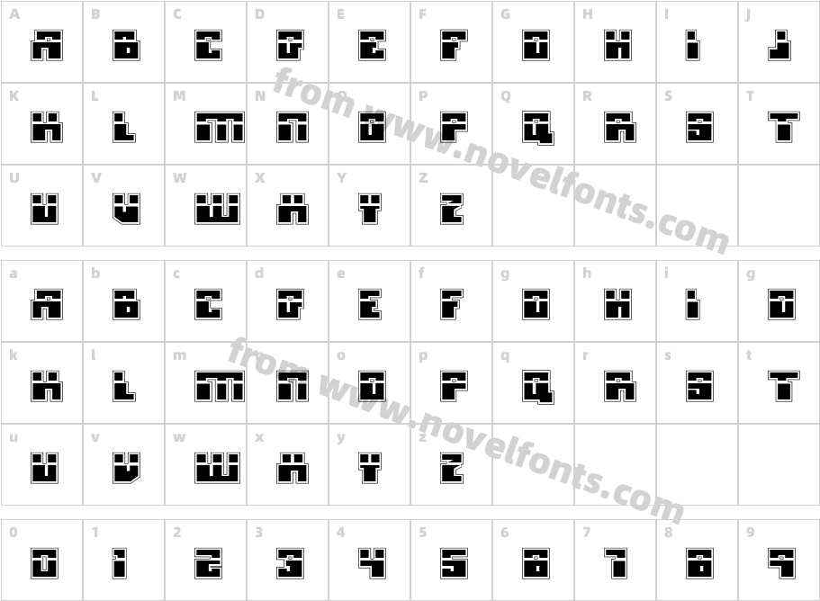 Micronian Laser AcademyCharacter Map