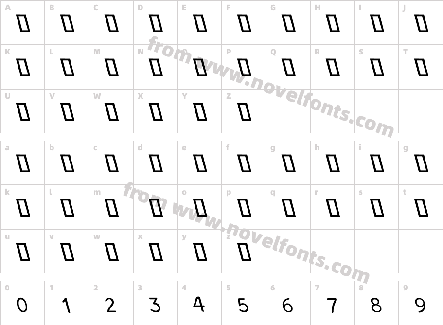 Mike HebrewPS ItalicCharacter Map