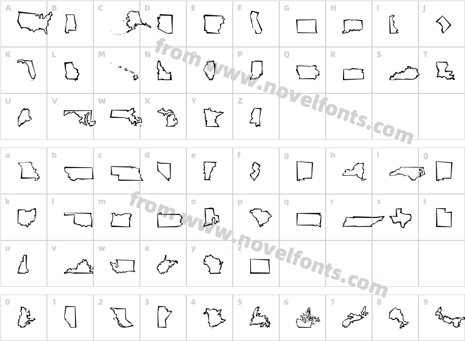 Mini Pics Borderline CutoutCharacter Map