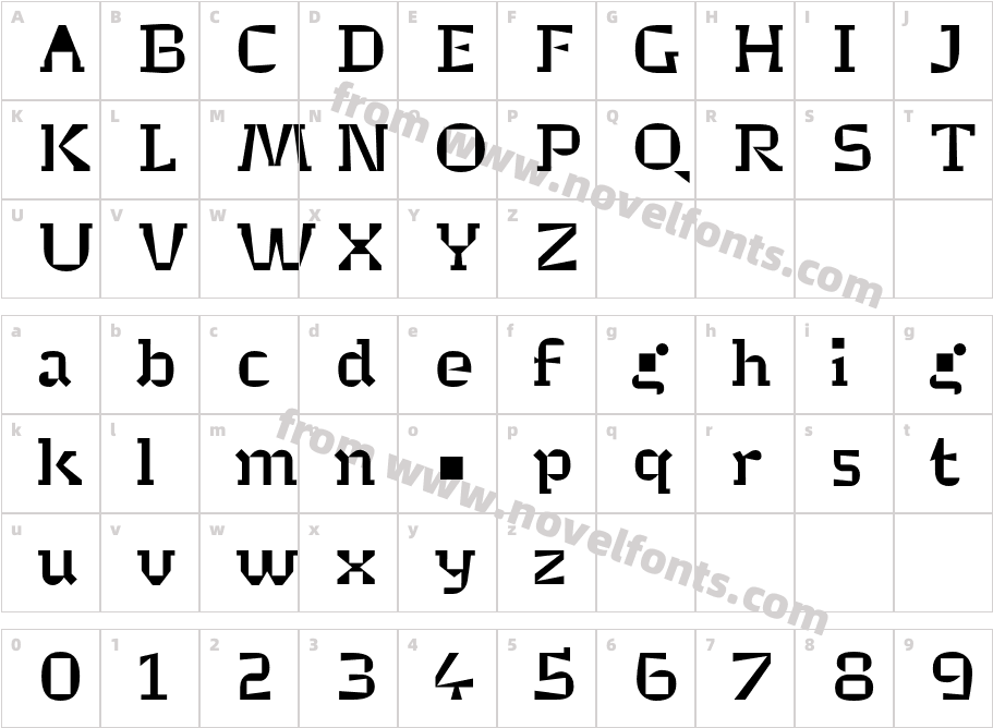 Minuscule2Character Map