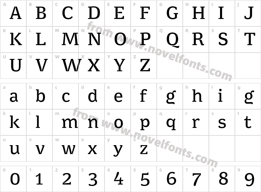 Minuscule3Character Map