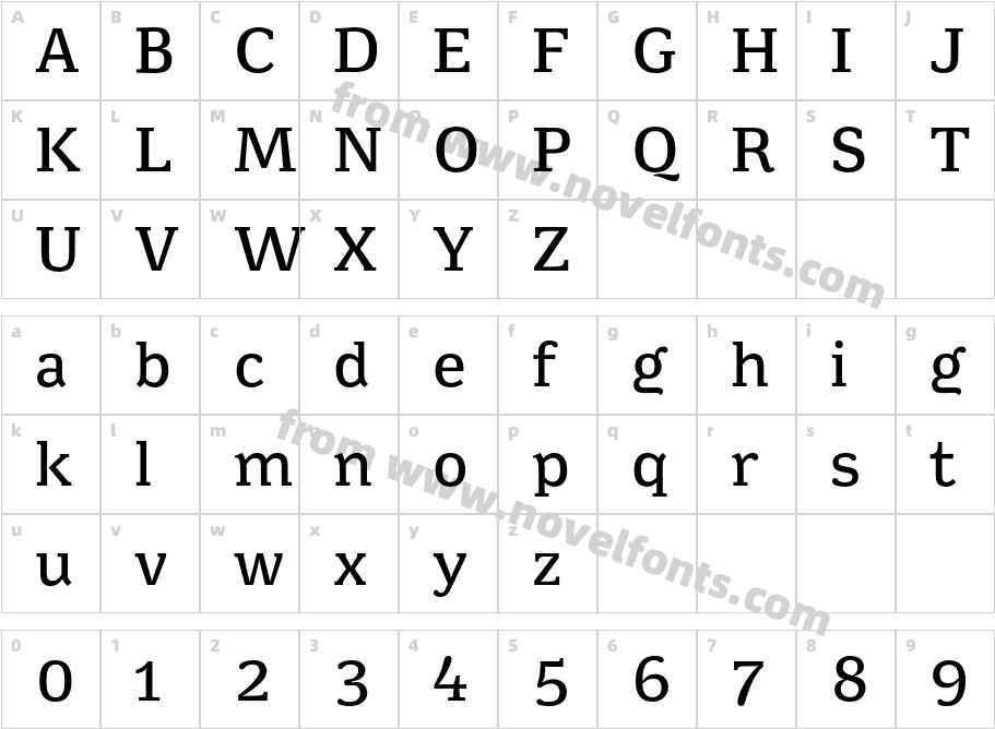 Minuscule5Character Map