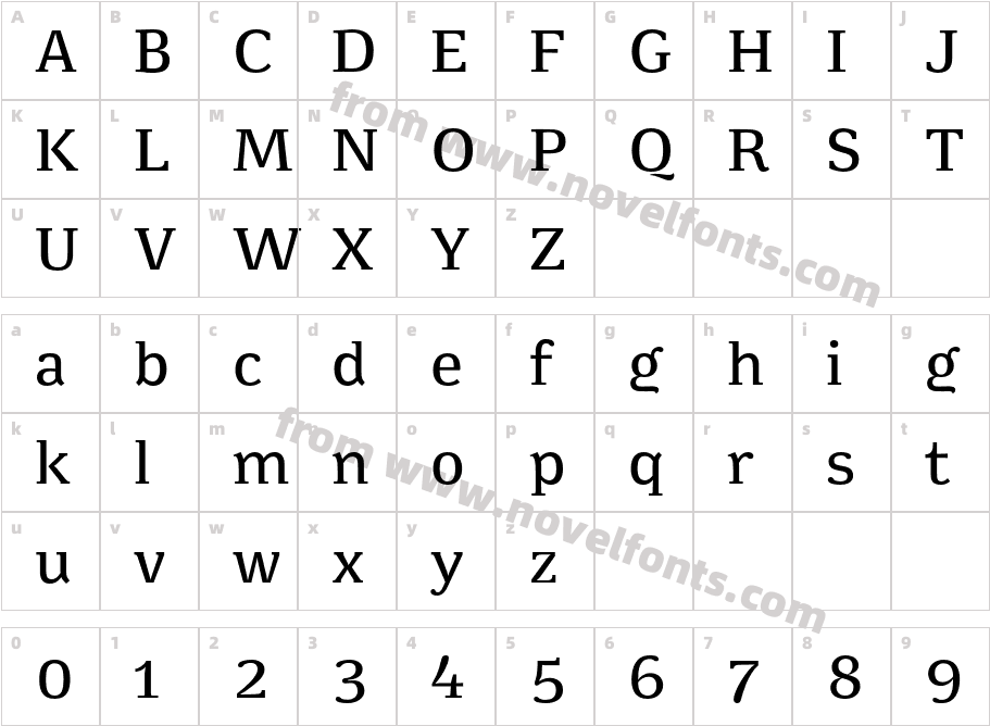 Minuscule6Character Map