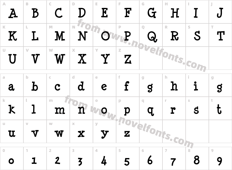 Minya Nouvelle BoldCharacter Map