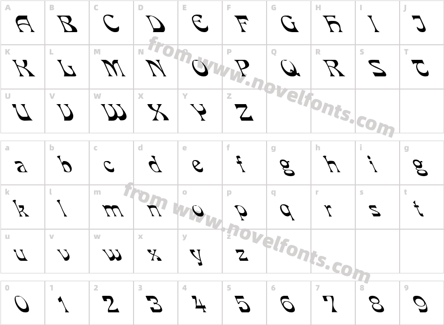 Mira leftyCharacter Map