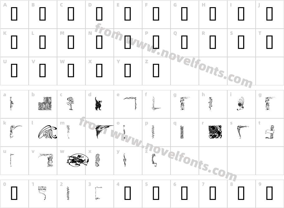 Mirror ImageCharacter Map