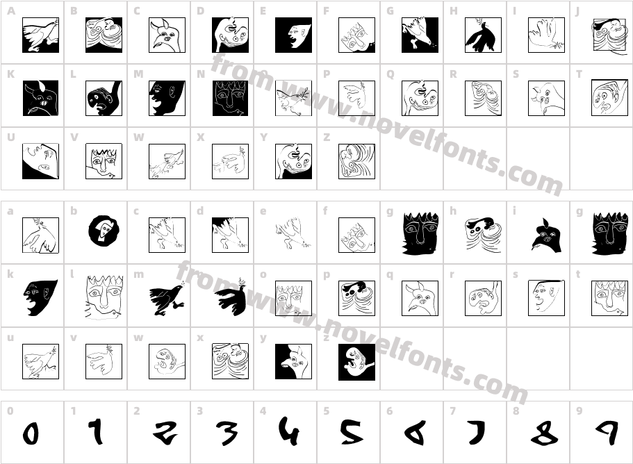 Miszellen QuattroCharacter Map