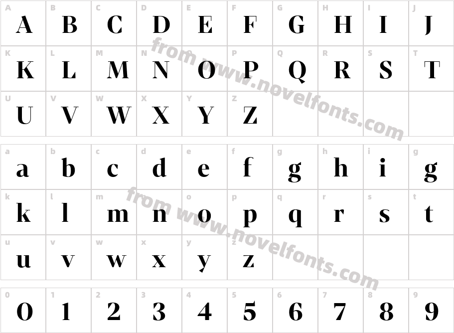 Mixta Didone Alt BoldCharacter Map