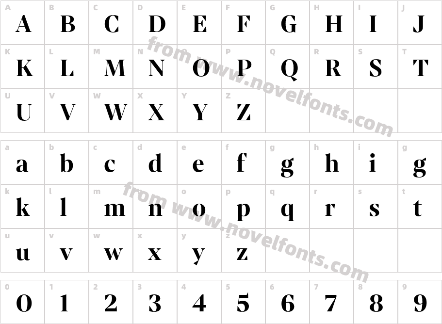 Mixta Pro BoldCharacter Map