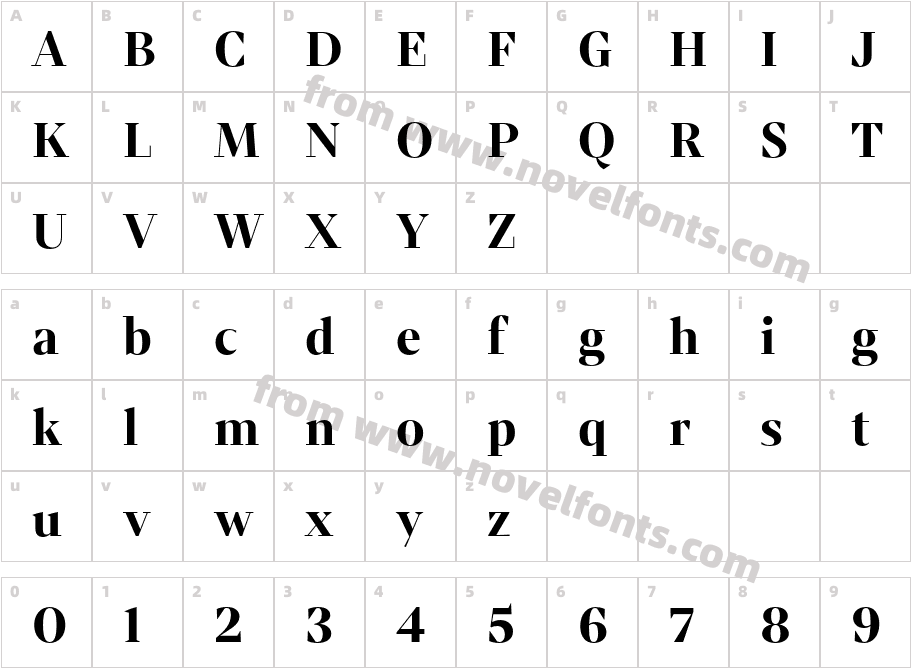 Mixta Sharp Alt BoldCharacter Map