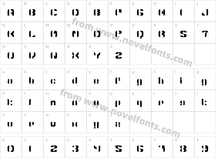 5Structonix RegularCharacter Map