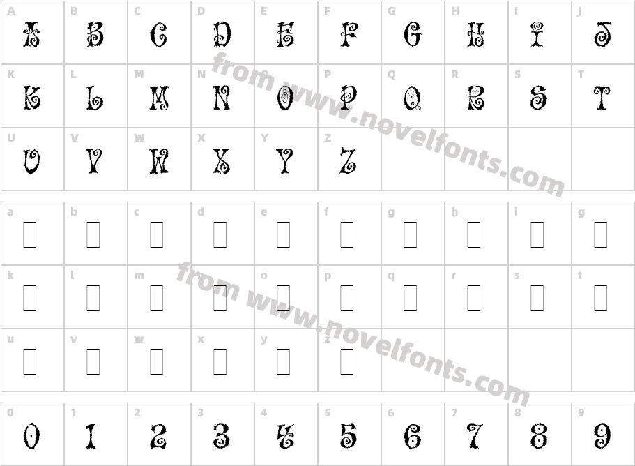 Mo Funky Fresh PlainCharacter Map