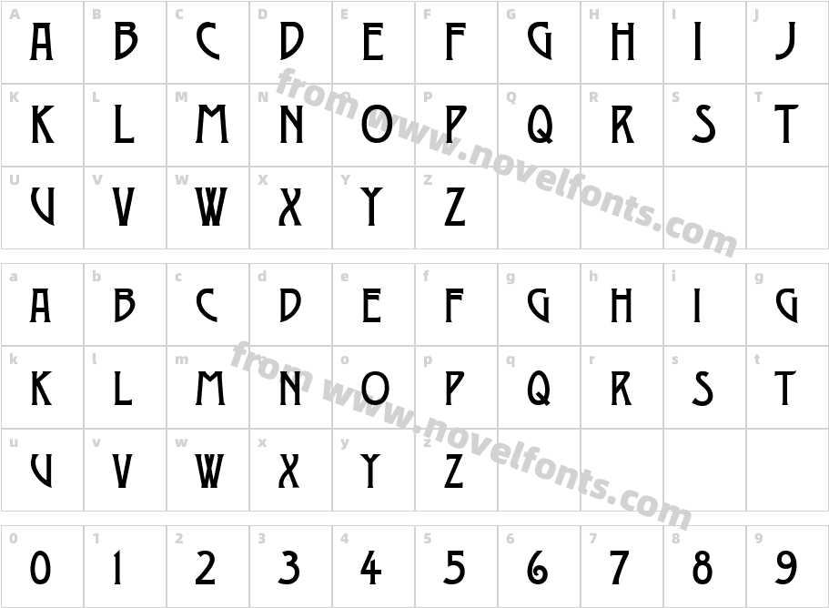 Moderno TwoCharacter Map