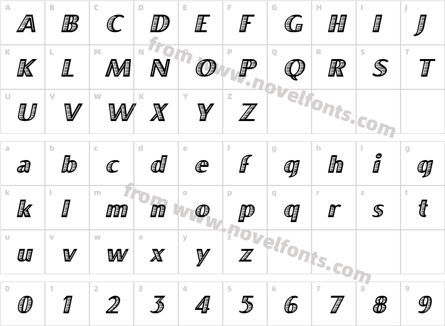 BocaRatonICG-ObliqueCharacter Map