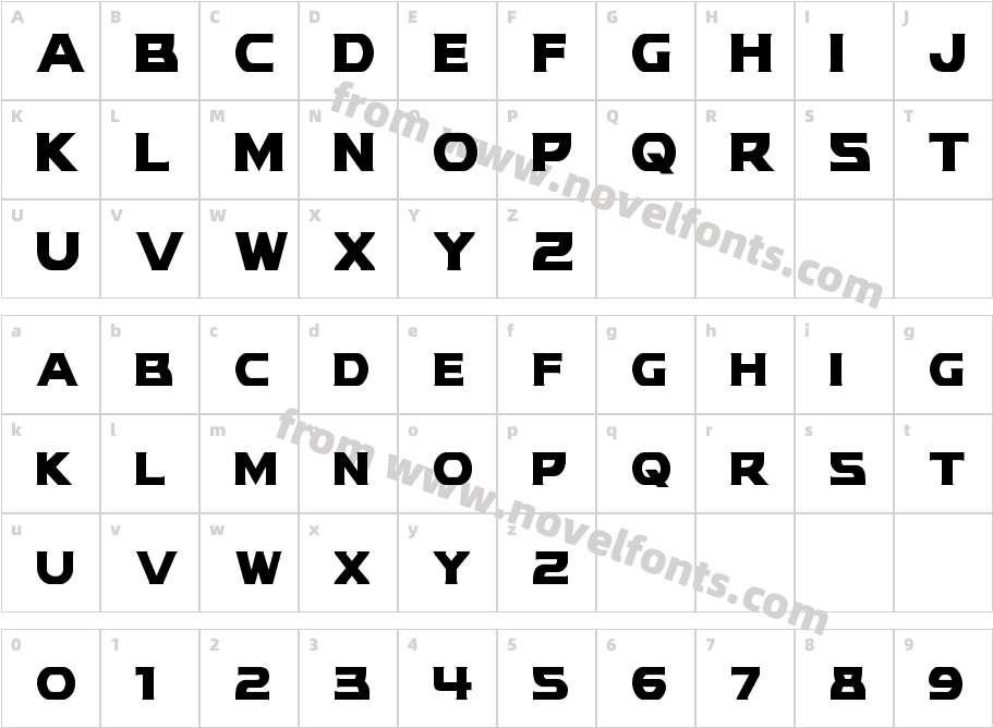 Modi Thorson CondensedCharacter Map