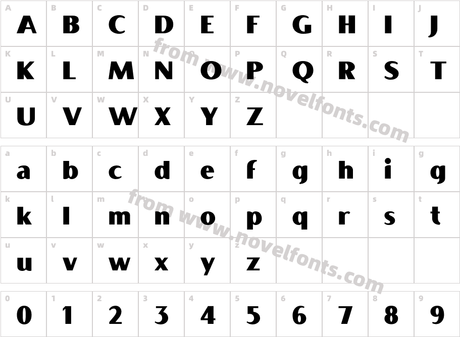 BocaRatonICG-SolidCharacter Map