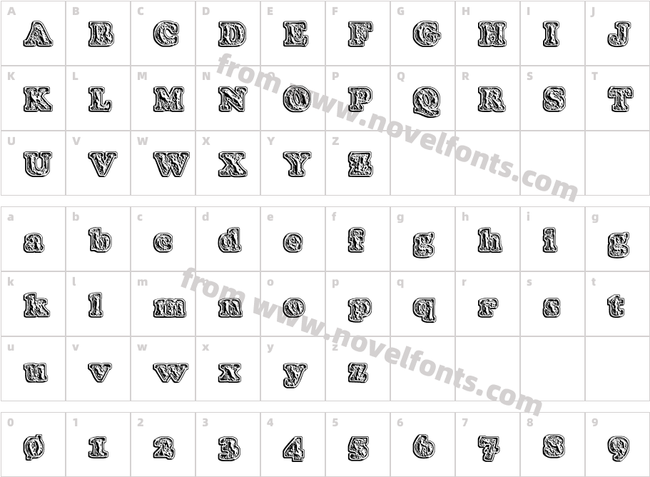 Modius ' Pizza Type'Character Map