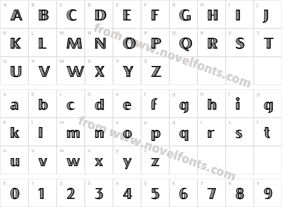 BocaRatonICGCharacter Map